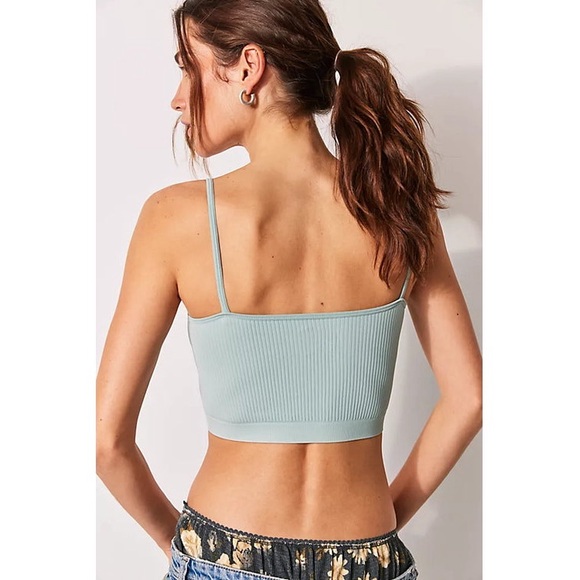 Free People Intimately XYZ Reflection Green Brami Bra - Picture 3 of 3